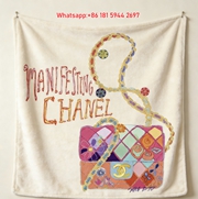 Chanel Inspired Manifesting Chanel Art Flannel Throw Blanket IMG_7350